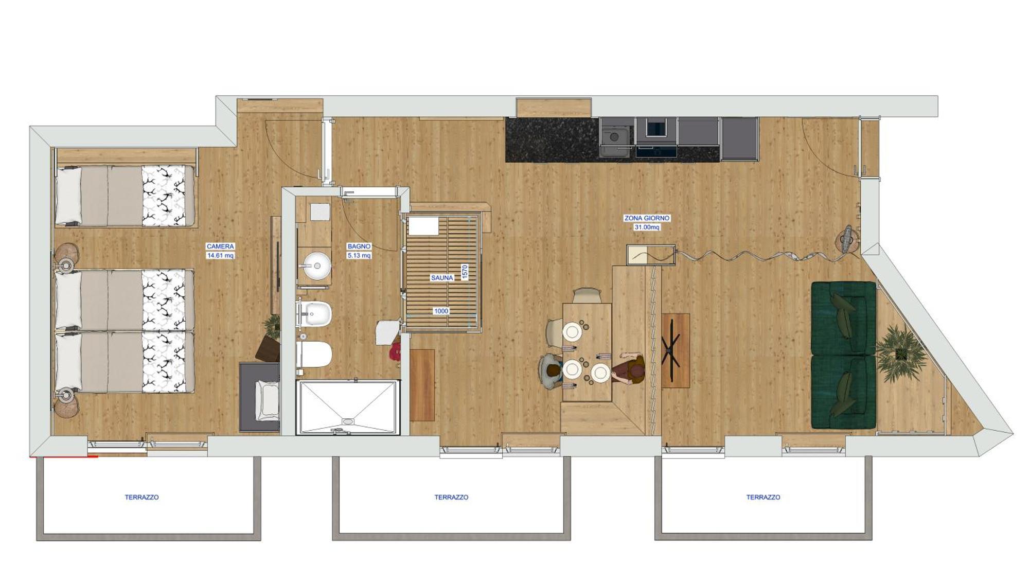 Cesa Dele Angele Apartment Colle Santa Lucia Ngoại thất bức ảnh